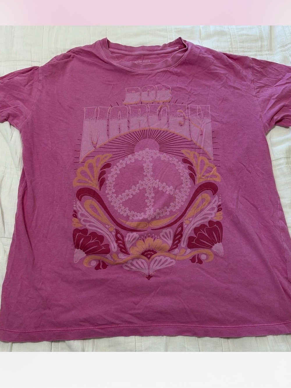 Bob Marley Pink Tee